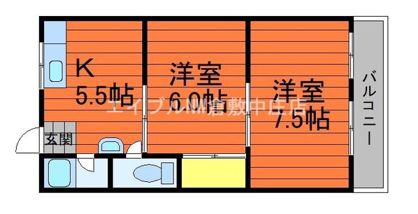 野田マンションCの物件間取画像